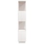 Estantería/divisor de espacios madera pino blanco 80x25x132 cm