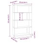 Estantería/divisor de espacios madera pino blanco 80x25x132 cm by , Bookcases and shelves - Ref: Foro24-814060, Price: 85,70 ...