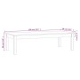 Mesa de centro de madera maciza de pino blanco 110x50x30 cm von , Couchtisch - Ref: Foro24-814235, Preis: 63,59 €, Rabatt: %