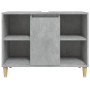 Armario de lavabo madera contrachapada gris hormigón 80x33x60cm de , Tocadores de baño - Ref: Foro24-821288, Precio: 79,68 €