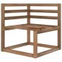 Garden pallet corner sofas 2 units brown impregnated pine by vidaXL, Modular outdoor sofas - Ref: Foro24-316192, Price: 65,51...