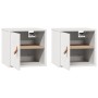 Armarios de pared 2 uds madera maciza pino blanco 31,5x30x30 cm by , Shelves and shelves - Ref: Foro24-818358, Price: 66,50 €...
