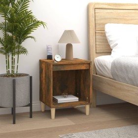 Mesita de noche roble ahumado 40x35x50 cm by , Nightstands - Ref: Foro24-821868, Price: 35,03 €, Discount: %