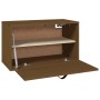 Armario de pared madera maciza de pino marrón miel 60x30x35 cm de , Estantes y estanterías - Ref: Foro24-818353, Precio: 57,43 €