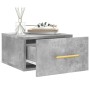 Mesitas de noche de pared 2 uds color gris hormigón 35x35x20 cm von , Schließfächer und Lagerschränke - Ref: Foro24-829797, P...
