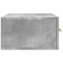Mesitas de noche de pared 2 uds color gris hormigón 35x35x20 cm von , Schließfächer und Lagerschränke - Ref: Foro24-829797, P...
