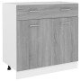 Armario inferior cocina “Lyon” contrachapada gris Sonoma von , Küchenschränke - Ref: Foro24-815580, Preis: 99,10 €, Rabatt: %