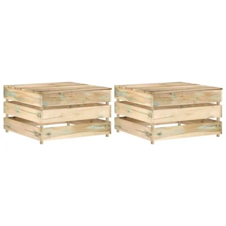 Paletten-Tische für den Garten, 2 Stück, imprägniertes Kiefernholz. von vidaXL, Modulare Sofas für den Außenbereich - Ref: Fo...