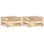 Paletten-Tische für den Garten, 2 Stück, imprägniertes Kiefernholz. von vidaXL, Modulare Sofas für den Außenbereich - Ref: Fo...
