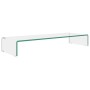 Soporte para TV/Elevador monitor cristal claro 90x30x13 cm von , TV-Möbel - Ref: Foro24-244130, Preis: 99,33 €, Rabatt: %
