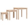 Mesas apilables 3 unidades madera maciza de pino by , Side tables - Ref: Foro24-824973, Price: 77,54 €, Discount: %