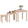 Mesas apilables 3 unidades madera maciza de pino by , Side tables - Ref: Foro24-824973, Price: 77,54 €, Discount: %