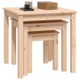 Mesas apilables 3 unidades madera maciza de pino by , Side tables - Ref: Foro24-824973, Price: 77,54 €, Discount: %