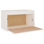 Armario de pared madera maciza de pino blanco 60x30x35 cm de , Estantes y estanterías - Ref: Foro24-813447, Precio: 57,10 €, ...