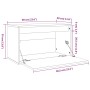 Armario de pared madera maciza de pino blanco 60x30x35 cm de , Estantes y estanterías - Ref: Foro24-813447, Precio: 57,10 €, ...