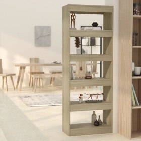 Estantería/divisor madera ingeniería roble Sonoma 60x30x166 cm von , Bücherregale und Regale - Ref: Foro24-811676, Preis: 77,...