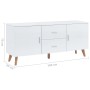 Aparador de MDF blanco 160x40x70 cm by , Sideboards - Ref: Foro24-247305, Price: 237,60 €, Discount: %