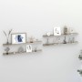 Estantes de pared 4 unidades gris hormigón 100x9x3 cm de , Estantes y estanterías - Ref: Foro24-326707, Precio: 41,39 €
