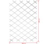 Nature Enrejado de jardín 100x200 cm PVC blanco 6040703 by , Pergolas, arches and garden trellises - Ref: Foro24-409350, Pric...