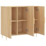 Aparador de madera de ingeniería roble Sonoma 90x34x80 cm von , Sideboards - Ref: Foro24-828095, Preis: 86,44 €, Rabatt: %