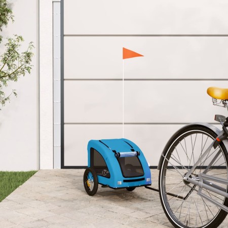 Remolque de bicicleta mascotas hierro tela Oxford azul von , Kinderwagen für Haustiere - Ref: Foro24-93953, Preis: 98,30 €, R...