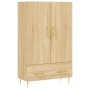 Aparador alto madera de ingeniería roble Sonoma 69,5x31x115 cm by , Sideboards - Ref: Foro24-828223, Price: 90,76 €, Discount: %