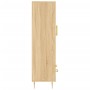 Aparador alto madera de ingeniería roble Sonoma 69,5x31x115 cm by , Sideboards - Ref: Foro24-828223, Price: 90,76 €, Discount: %