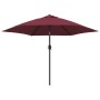 Sombrilla de jardín con palo de metal rojo burdeos 300 cm by , Umbrellas - Ref: Foro24-313752, Price: 82,49 €, Discount: %