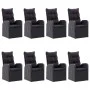 Juego de comedor para jardín de 9 piezas negro de vidaXL, Conjuntos de jardín - Ref: Foro24-3067905, Precio: 1,00 €, Descuent...
