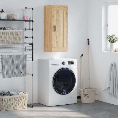 Armario de pared madera ingeniería roble Sonoma 34,5x34x90 cm by , Sideboards - Ref: Foro24-830503, Price: 50,42 €, Discount: %