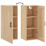 Armario de pared madera ingeniería roble Sonoma 34,5x34x90 cm by , Sideboards - Ref: Foro24-830503, Price: 50,42 €, Discount: %