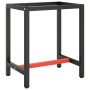 Estructura banco de trabajo metal negro y rojo mate 70x50x79cm de , Patas para mesas - Ref: Foro24-151449, Precio: 65,80 €, D...