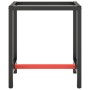 Estructura banco de trabajo metal negro y rojo mate 70x50x79cm de , Patas para mesas - Ref: Foro24-151449, Precio: 65,80 €, D...