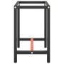 Estructura banco de trabajo metal negro y rojo mate 70x50x79cm de , Patas para mesas - Ref: Foro24-151449, Precio: 65,80 €, D...