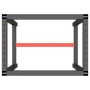 Estructura banco de trabajo metal negro y rojo mate 70x50x79cm de , Patas para mesas - Ref: Foro24-151449, Precio: 65,80 €, D...