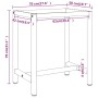 Estructura banco de trabajo metal negro y rojo mate 70x50x79cm de , Patas para mesas - Ref: Foro24-151449, Precio: 65,80 €, D...