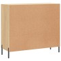 Aparador de madera de ingeniería roble Sonoma 90x34x80 cm by , Sideboards - Ref: Foro24-828119, Price: 94,17 €, Discount: %