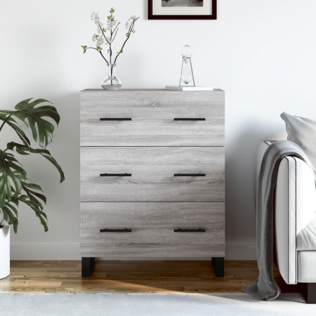 Aparador de madera de ingeniería gris Sonoma 69,5x34x90 cm de , Aparadores - Ref: Foro24-827882, Precio: 111,10 €, Descuento: %