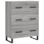 Aparador de madera de ingeniería gris Sonoma 69,5x34x90 cm de , Aparadores - Ref: Foro24-827882, Precio: 111,10 €, Descuento: %