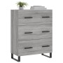 Aparador de madera de ingeniería gris Sonoma 69,5x34x90 cm de , Aparadores - Ref: Foro24-827882, Precio: 111,10 €, Descuento: %