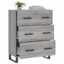 Aparador de madera de ingeniería gris Sonoma 69,5x34x90 cm de , Aparadores - Ref: Foro24-827882, Precio: 111,10 €, Descuento: %