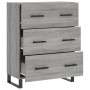 Aparador de madera de ingeniería gris Sonoma 69,5x34x90 cm de , Aparadores - Ref: Foro24-827882, Precio: 111,10 €, Descuento: %