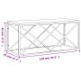Mesa de centro acero inoxidable y madera maciza reciclada von , Couchtisch - Ref: Foro24-349966, Preis: 105,83 €, Rabatt: %
