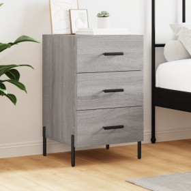 Mesita de noche madera de ingeniería gris Sonoma 40x40x66 cm de , Mesitas de noche - Ref: Foro24-827674, Precio: 71,97 €, Des...