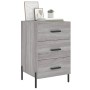Mesita de noche madera de ingeniería gris Sonoma 40x40x66 cm de , Mesitas de noche - Ref: Foro24-827674, Precio: 71,97 €, Des...