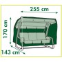 Nature Funda de muebles de jardín para sillón columpio 255x170x143 cm von , Abdeckungen für Gartenmöbel - Ref: Foro24-419746,...