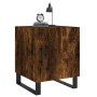 Mesita de noche madera de ingeniería roble ahumado 40x40x50 cm by , Nightstands - Ref: Foro24-827622, Price: 37,20 €, Discoun...