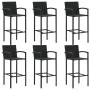 Garden bar set 7 pieces black by vidaXL, Garden sets - Ref: Foro24-3068017, Price: 565,81 €, Discount: %