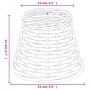 Pantalla para lámpara mimbre blanco Ø15x12 cm von , Lampenschirme - Ref: Foro24-364380, Preis: 14,12 €, Rabatt: %
