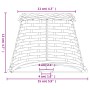 Pantalla para lámpara mimbre blanco Ø15x12 cm von , Lampenschirme - Ref: Foro24-364380, Preis: 14,12 €, Rabatt: %